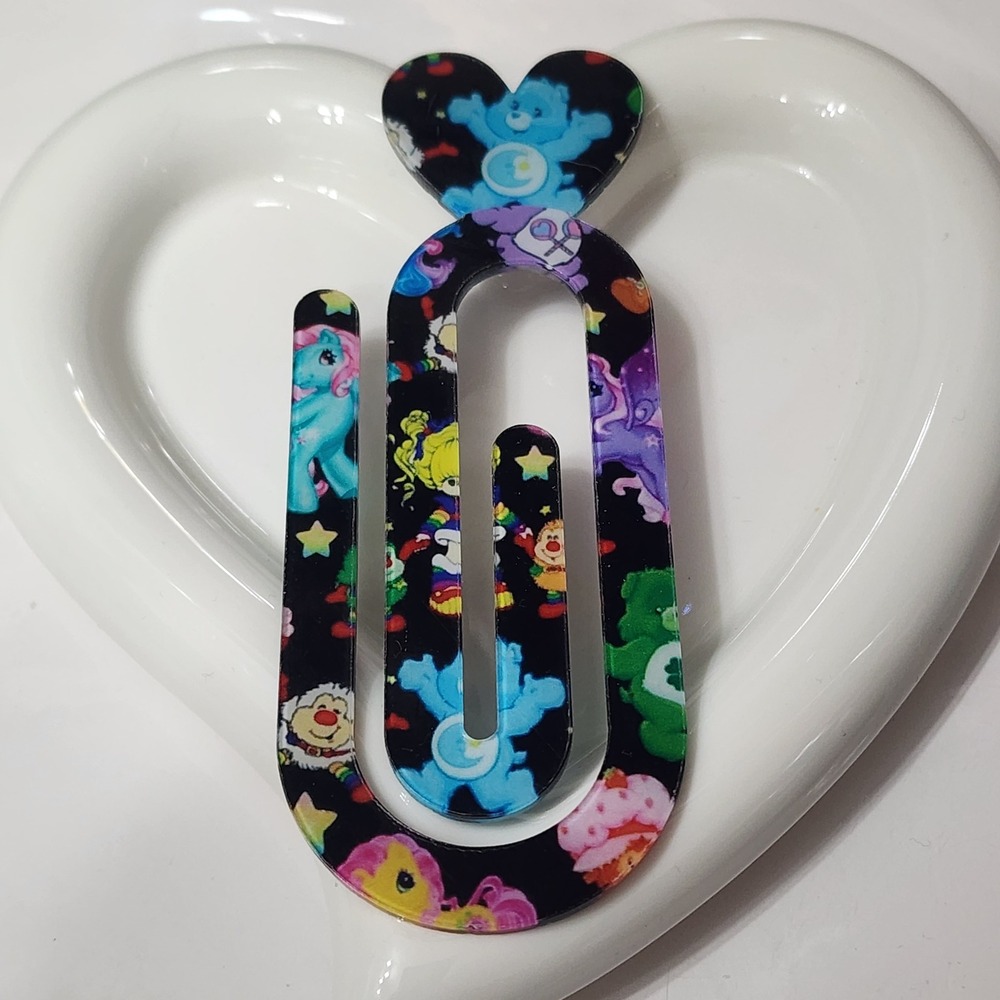Bear Large Paper Clip Acrylic Colorful Gift